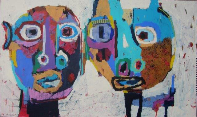 Acrylic on Canvas 150 x 250 cm