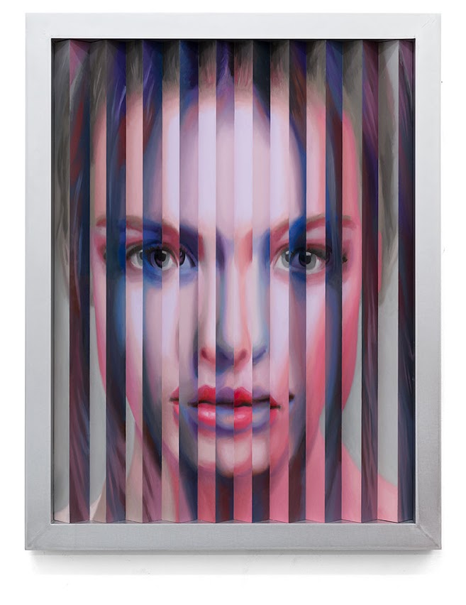 Multi- Personality #51 — Oil on paper mounted on aluminum 2013