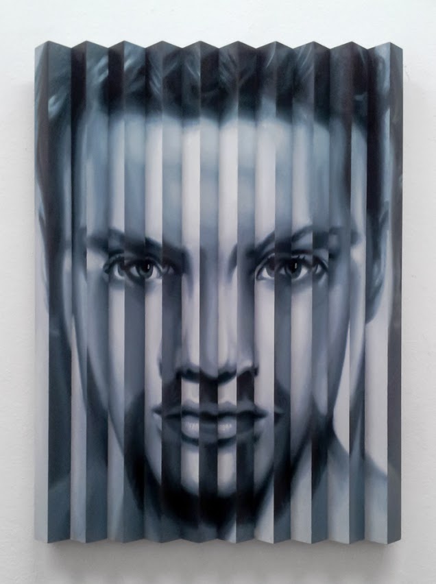Multi- Personality 77 — Oil on paper mounted on aluminum 2013, 56x42