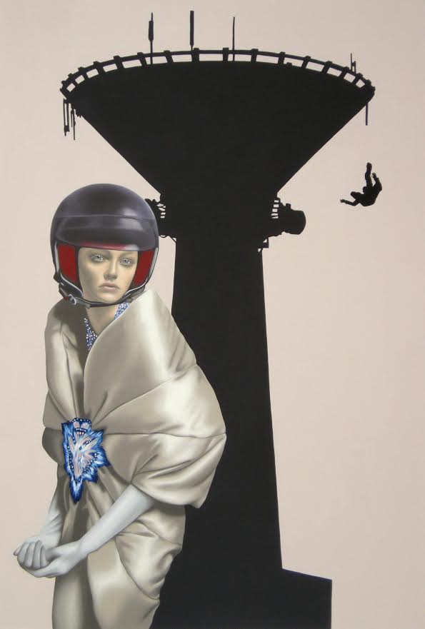 "Falling man" 2010 — 220x150cm Öl auf Leiwand