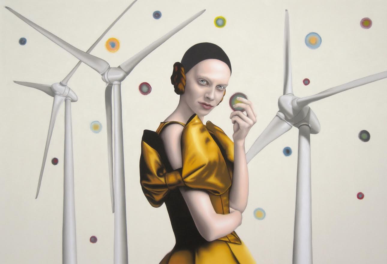 "Windmühlen" 2009 — 150x220cm Öl auf Leiwand