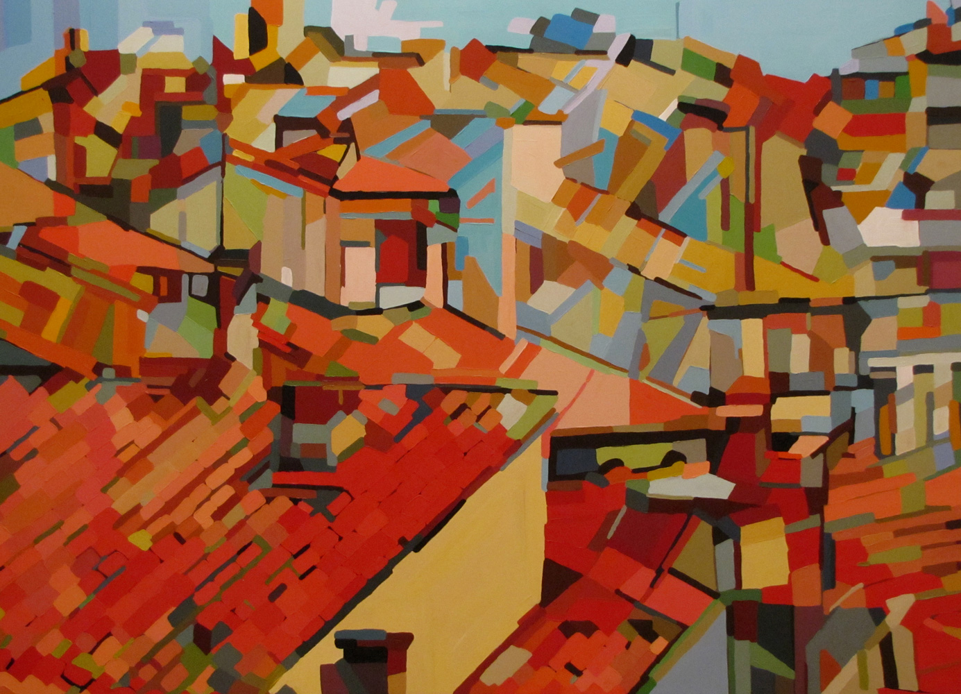 Arles Roofs — Acrylic on Canvas 115x160