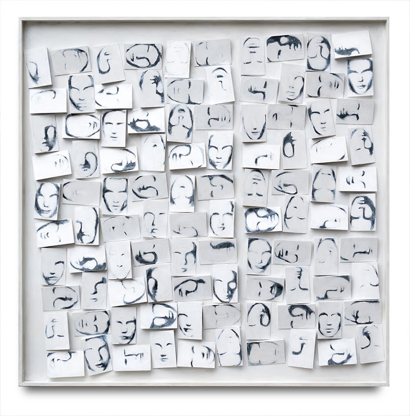 T.D.C. (Wood Relief) — Acrylic on wood 2015, 100x100